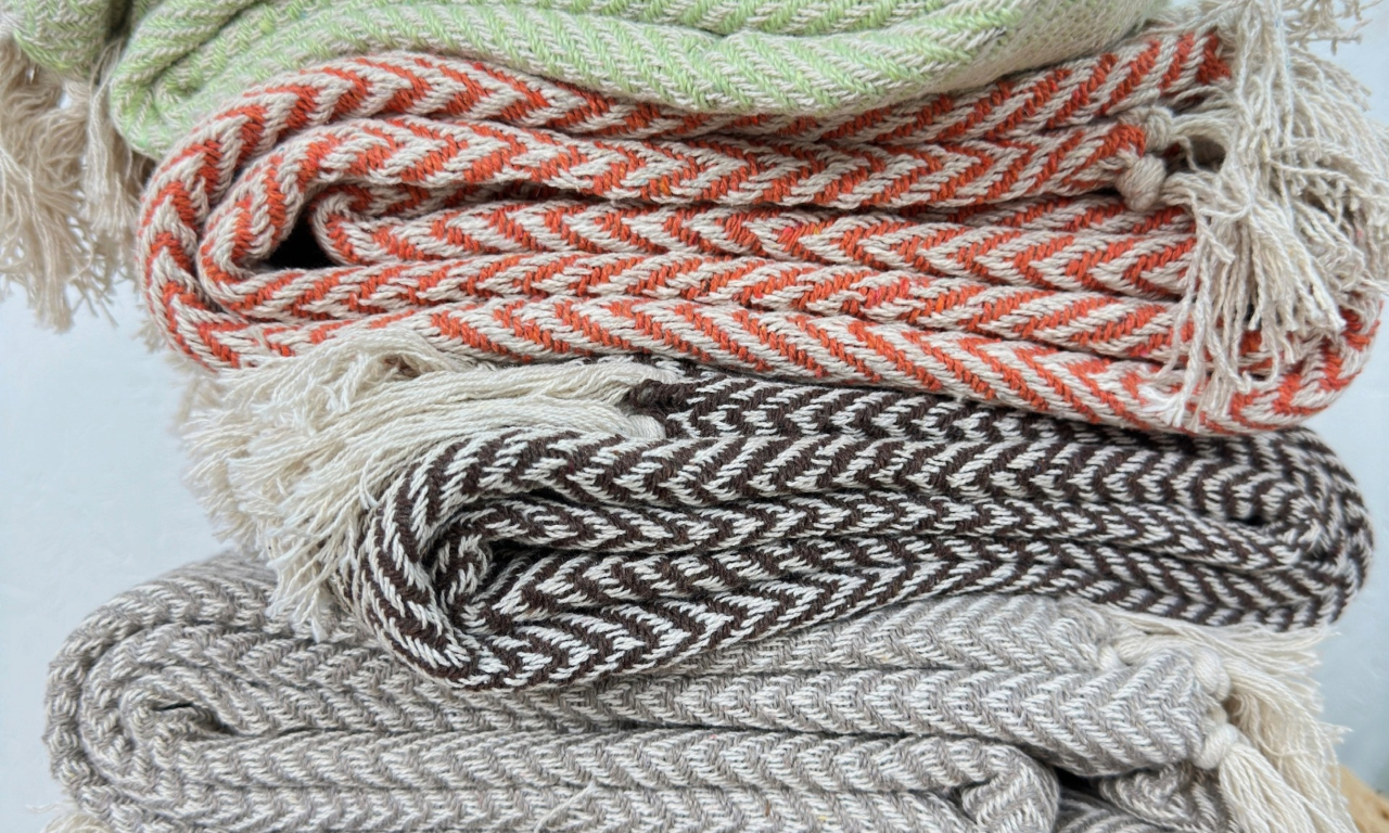 Stylish & Fairtrade Chevron throws!